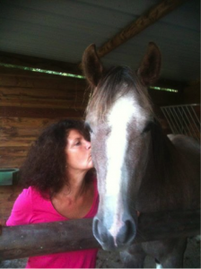 Sophie et le cheval Vulcain : une passion.